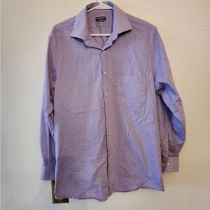 Van huesen purple dress shirt size 32/33 neck 15.5